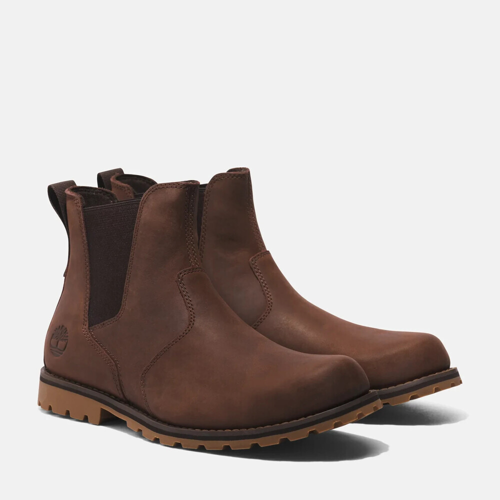 Timberland Attleboro Mid TB0A6259EC3 Boots Men's Brown Leather Chelsea DWA2910